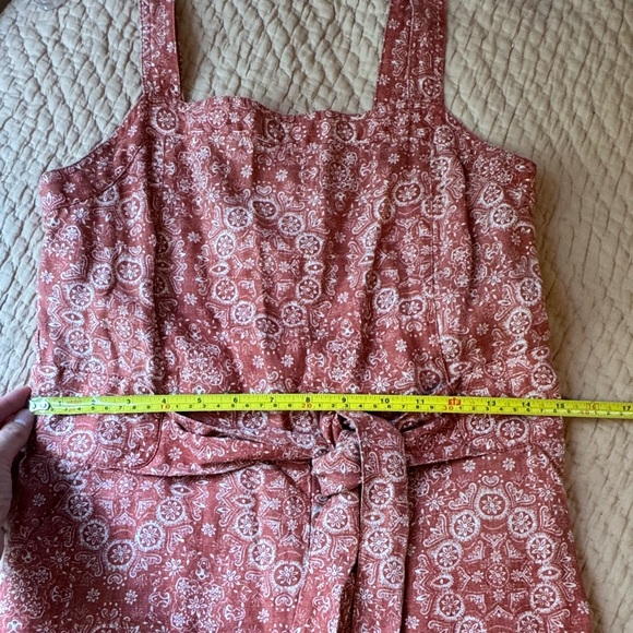 Fat Face Terracotta 100% Soft Linen Jumpsuit, Size 8R, Excellent Used Condition! - Picture 5 of 10